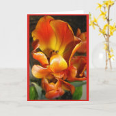 TULIPS Blanco briefkaart (Gele Bloem)