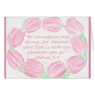 Tulips Border~Be Courageous & Strong~Scripting