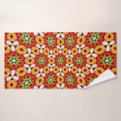 Tulips Bouquet Motif (Serviette de bain)