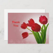 Tulips Dank je Briefkaart (Voorkant / Achterkant)