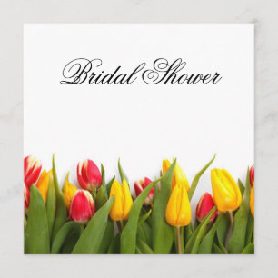 Tulips Floral Bridal Shower Kaart