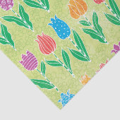 Tulips Floral Bright Garden Tissuepapier (Detail)