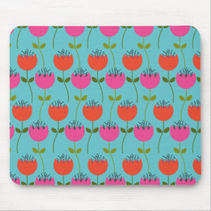 Tulips Floral Pattern Muismat