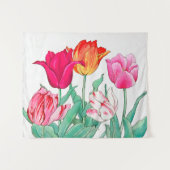 Tulips Garden Wandkleed (Voorkant (horizontaal))