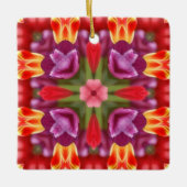 Tulips Kaleidoscope Keramisch Ornament (Voorkant)