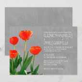 Tulips Mariages Invitations (Devant / Derrière)