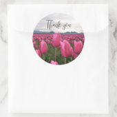 tulips merci autocollant (Sac)