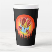 tulips nature botanical plant  latte mok (Voorkant)