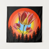 tulips nature botanical plant  wandkleed (Voorkant)