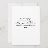 Tulips of Spring Flat Enregistrer la carte Date (Dos)