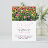 Tulips Printemps mariage RSVP (Debout devant)