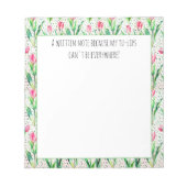 Tulips roses - carnet de lecture amusant (Devant)