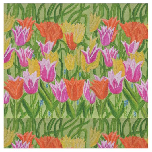 Tulips tissu coton (Fermer)