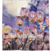 Tulips violet rose et orange rideau de douche (Devant)