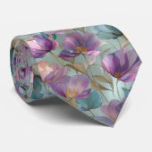Tullip Floral de Printemps Colier de Cravate (Roulé)