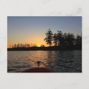 Tully Lake Sunset Kayak Royalston MA Briefkaart