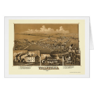 Tullytown, carte panoramique de PA - 1887
