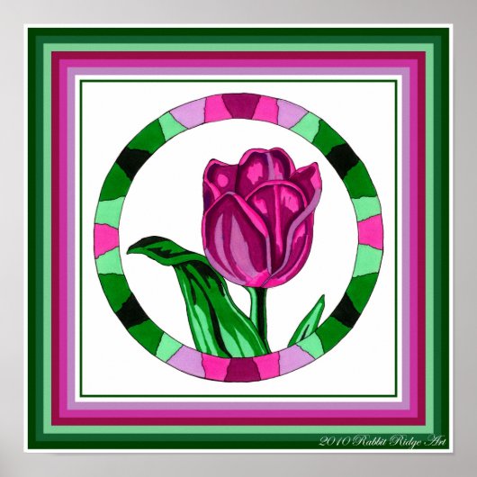 Tulp afdrukken poster (Voorkant)