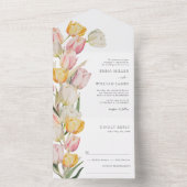 Tulp Alles in Een Bruiloft Uitnodigen All In One Uitnodiging (Binnen)