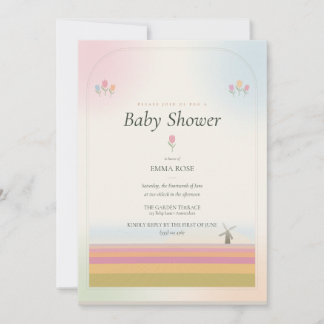 Tulp Baby Shower Uitnodiging