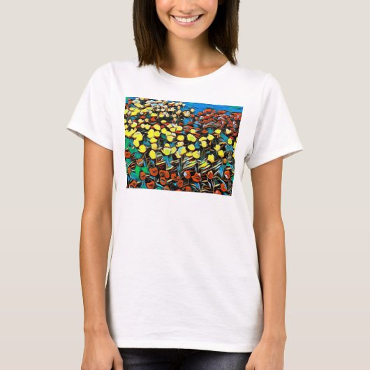 Tulp Basic Tanktop (wit) w / dromen (Voorkant)