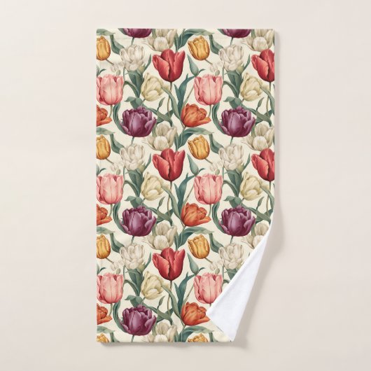 Tulp Bloem Bloemen Pasen Bad Handdoek (Handdoek)
