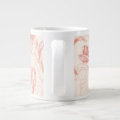  tulp bloemmotief extra grote beker (Achterkant)