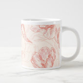  tulp bloemmotief extra grote beker (Rechts)