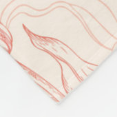  tulp bloemmotief fleece deken (Hoek)