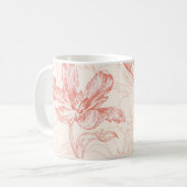  tulp bloemmotief koffiemok (Voorkant links)