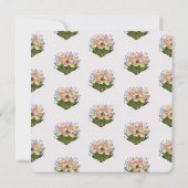 Tulp Boeket Bruids Douche Uitnodiging (Achterkant)