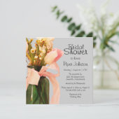 Tulp Boho Chic Lente Bruiloft Uitnodigingen (Staand voorkant)