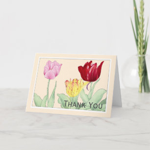 Tulp, Botanicals Note Kaart - Greeting aanpassen