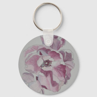 Tulp Button Sleutelhanger
