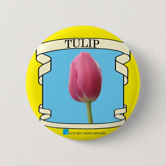 Tulp Button voor zaadverpakking (Voorkant)