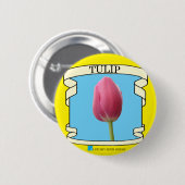 Tulp Button voor zaadverpakking (Voorkant /achterkant)