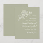 Tulp Cascade Lichen Save The Date (Voorkant / Achterkant)