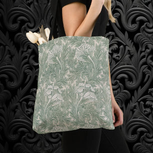 Tulp door William Morris, Vintage bloemkunst Draagtas