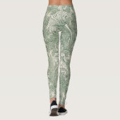 Tulp door William Morris, Vintage bloemkunst Leggings (Achterkant)