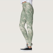 Tulp door William Morris, Vintage bloemkunst Leggings (Links)