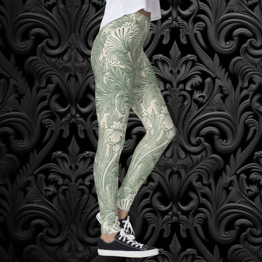 Tulp door William Morris, Vintage bloemkunst Leggings