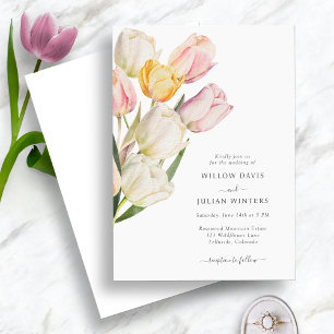 Tulp Elegante Huwelijk Kaart