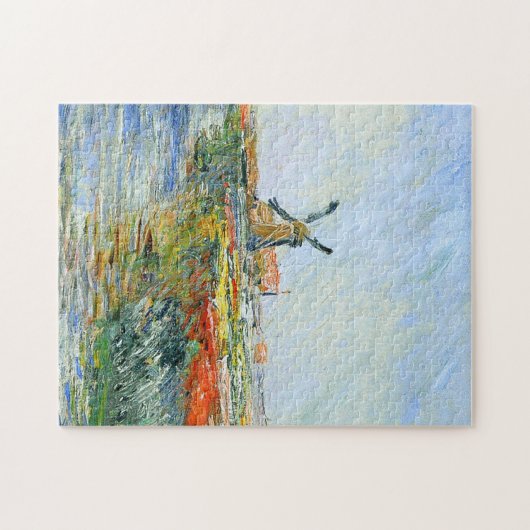 Tulp Field in Holland Monet Fine Art Legpuzzel (Horizontaal)