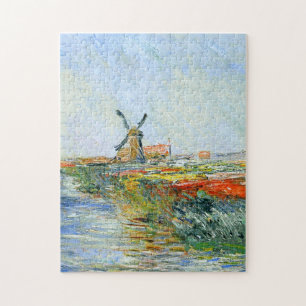Tulp Field in Holland Monet Fine Art Legpuzzel