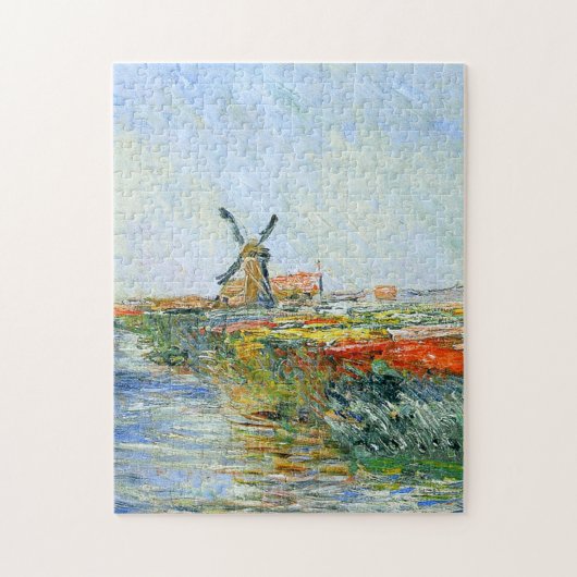 Tulp Field in Holland Monet Fine Art Legpuzzel (Verticaal)
