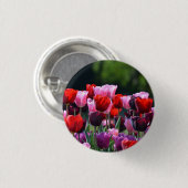 Tulp Flowers Badge/Button Ronde Button 3,2 Cm (Voorkant /achterkant)