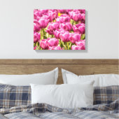 Tulp Flowers in de lentesfoto Canvas Afdruk (Insitu (Slaapkamer))