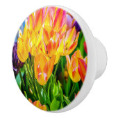 Tulp Flowers - Vlaanderen Keramische Knop (Rechts)