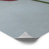 Tulp in de sneeuw poster (Hoek)