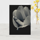 Tulp in zwart-wit kaart (Gele Bloem)